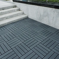 Simplie Fun 44-Pack Interlocking Deck Tiles, 12"x12" Waterproof Outdoor Tiles