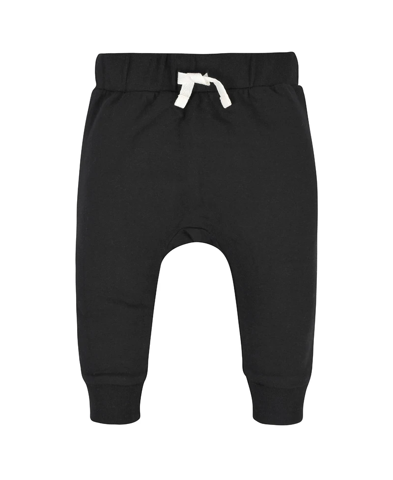 Gerber Toddler Boys Green and Black Premium Joggers, 3-Pack