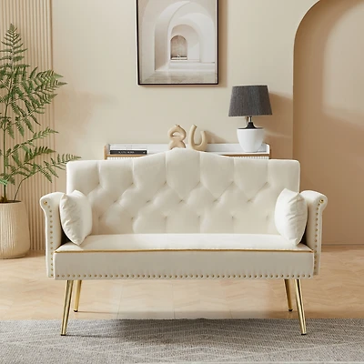 Streamdale Furniture Cream White 2 Seater Sofa