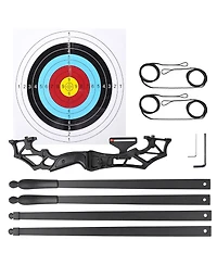 Yescom Recurve Bow Set Takedown Arrow Archery Hunting Right Hand Longbow Shooting Kit