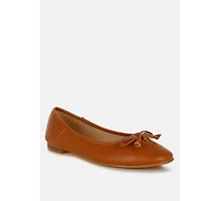 Enchanted Faux Leather Casual Ballerinas Women