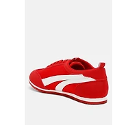 Montek Faux Leather Lace-Up Sneakers Women