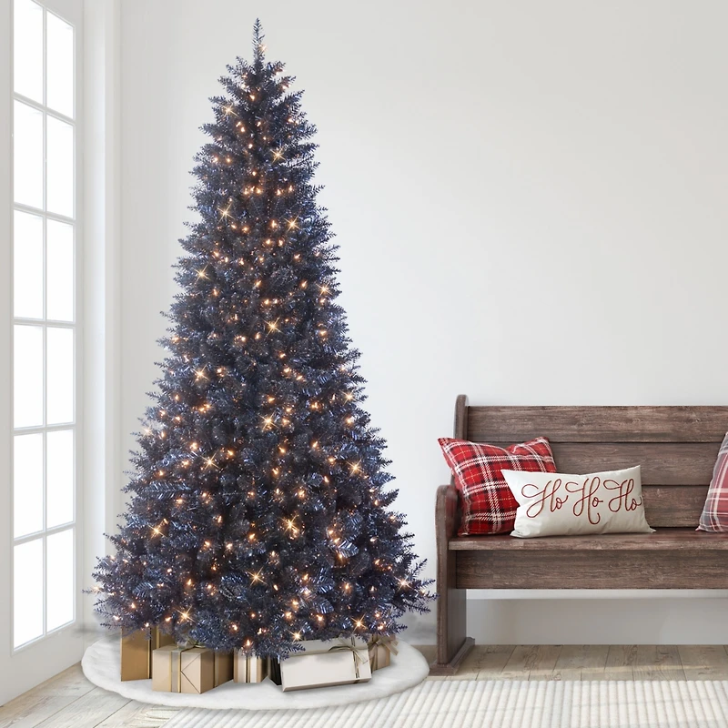 Puleo 7.5-ft. Gilford Pine Tree with 500 Clear Lights & Stand