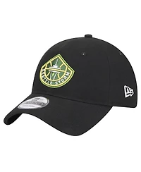 New Era Men's and Women's Black Seattle Storm Core Logo 9TWENTY Adjustable Hat