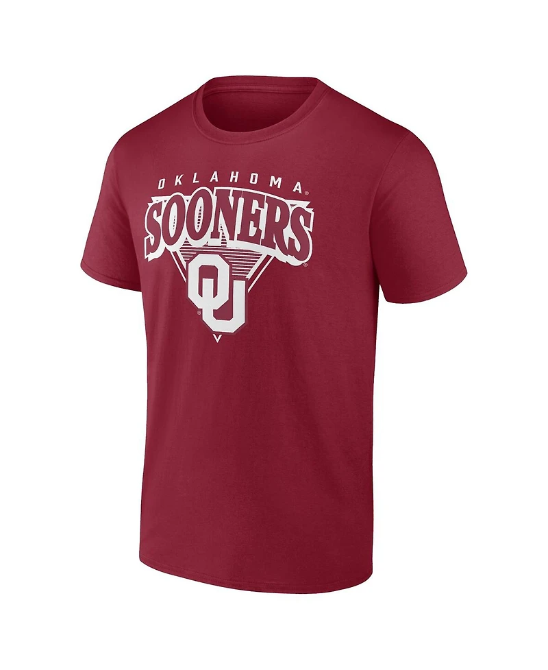 Fanatics Men's Crimson Oklahoma Sooners Modern Tri T-Shirt