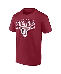 Fanatics Men's Crimson Oklahoma Sooners Modern Tri T-Shirt