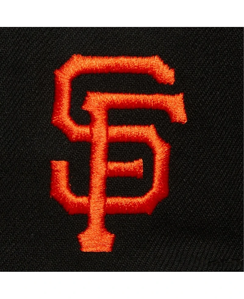 Mitchell & Ness Men's Black San Francisco Giants Team Tagged Snapback Hat