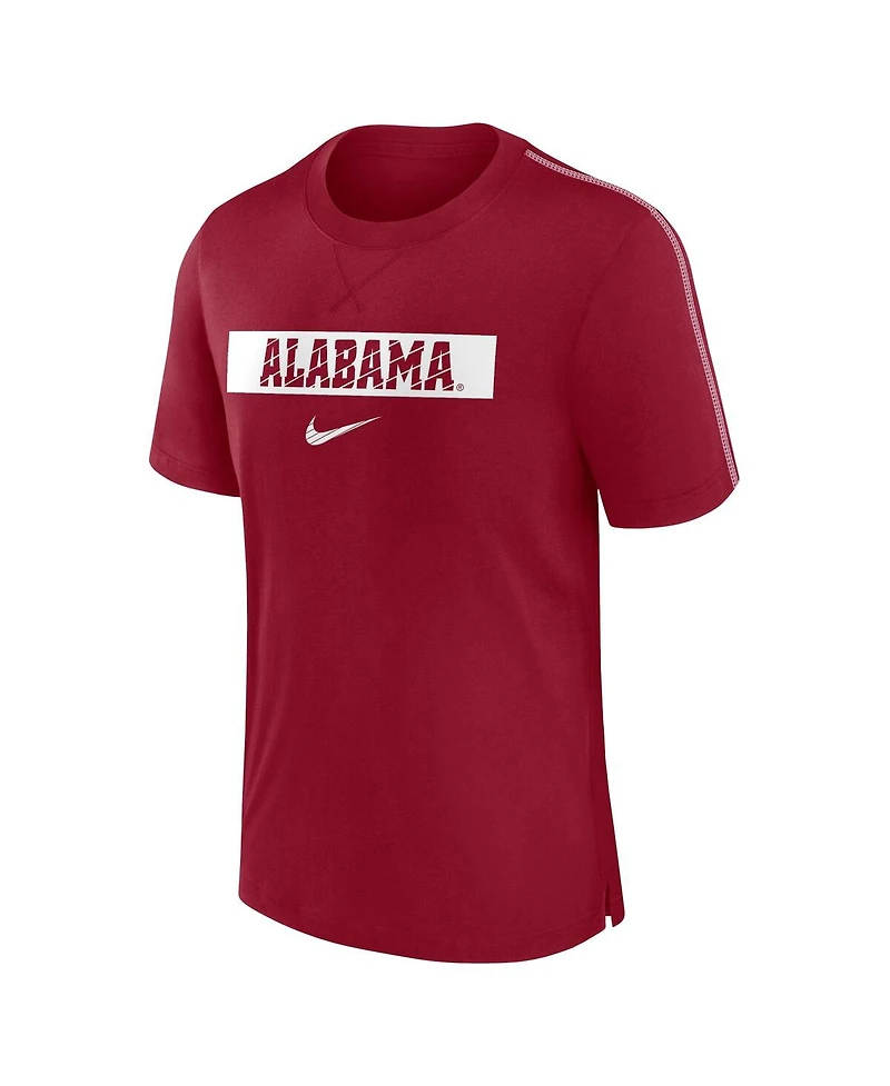 Nike Men's Crimson Alabama Tide 2024/25 Sideline Player Performance Tri-Blend T-Shirt