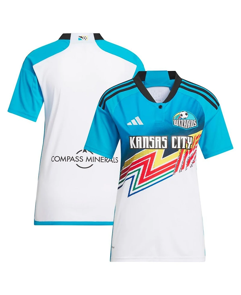 Adidas Women's White Sporting Kansas City 2024 Archive Replica Jersey