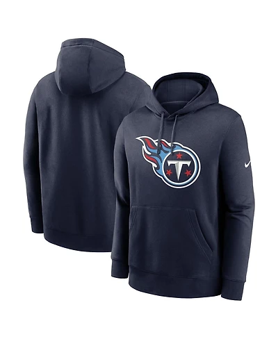 Nike Men's Navy Tennessee Titans Club Logo Pullover Hoodie