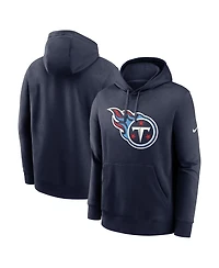 Nike Men's Navy Tennessee Titans Club Logo Pullover Hoodie