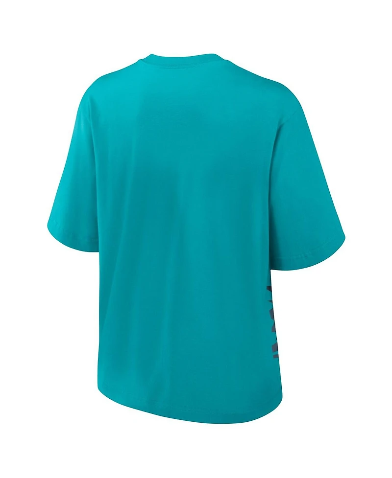 Nike Women's Aqua Miami Dolphins Boxy T-Shirt