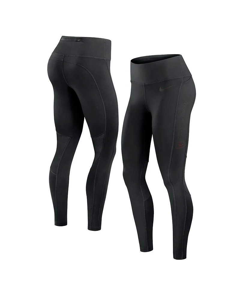 Nike Women's Black San Francisco 49ers Performance Leggings