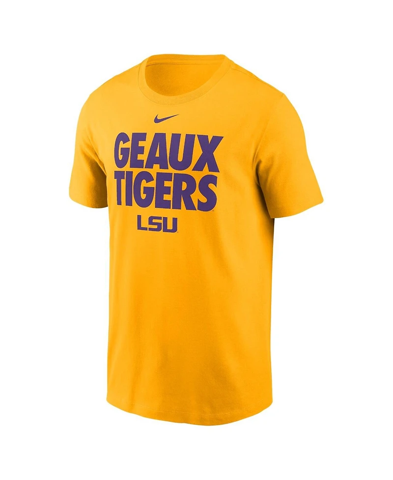 Nike Men's Gold Lsu Tigers Local Ultimate Chant T-Shirt