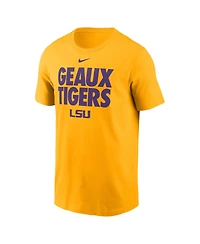 Nike Men's Gold Lsu Tigers Local Ultimate Chant T-Shirt