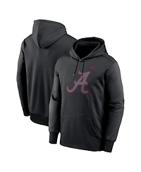 Nike Men's Black Alabama Crimson Tide Color Pop Performance Fleece Pullover Hoodie