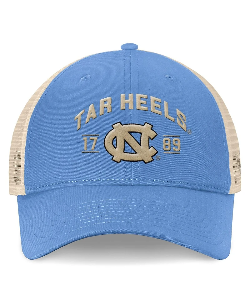 Top of the World Men's Carolina Blue North Tar Heels Heritage Waylon Trucker Adjustable Hat
