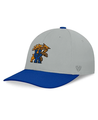 Top of the World Men's Gray/Royal Kentucky Wildcats Mick Flex Hat