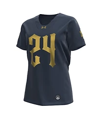 Under Armour Women's Navy Notre Dame Fighting Irish 2024 Shamrock Series Replica Jersey