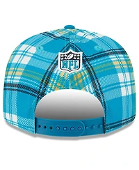 New Era Men's Teal Jacksonville Jaguars 2024 Sideline Statement 9FIFTY Snapback Hat