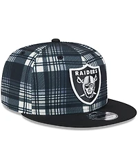 New Era Men's Black Las Vegas Raiders 2024 Sideline Statement 9FIFTY Snapback Hat