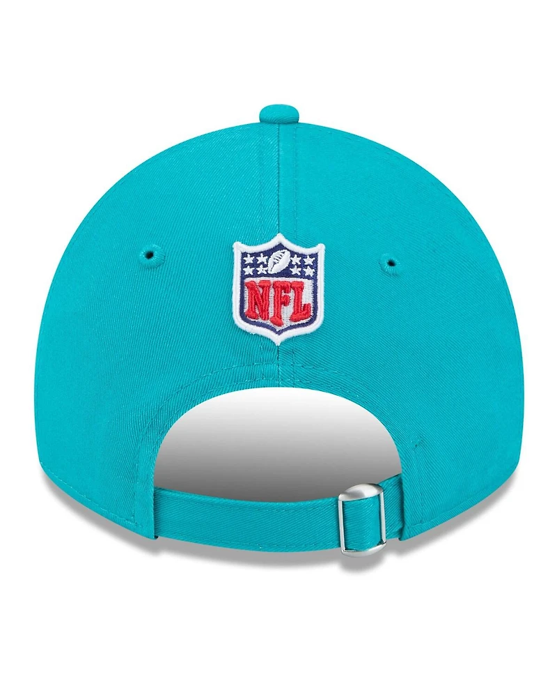 New Era Men's Aqua Miami Dolphins 2024 Sideline 9TWENTY Adjustable Hat