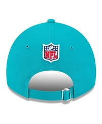New Era Men's Aqua Miami Dolphins 2024 Sideline 9TWENTY Adjustable Hat