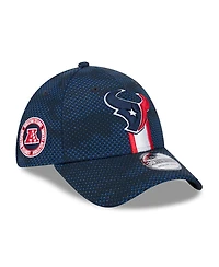 New Era Men's Navy Houston Texans 2024 Sideline 39THIRTY Flex Hat