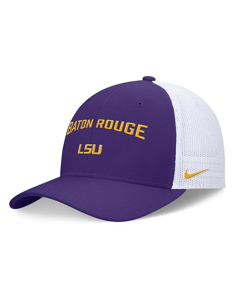 Nike Men's Purple/White Lsu Tigers Primetime City Trucker Adjustable Hat