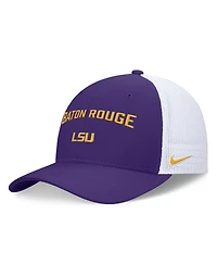 Nike Men's Purple/White Lsu Tigers Primetime City Trucker Adjustable Hat