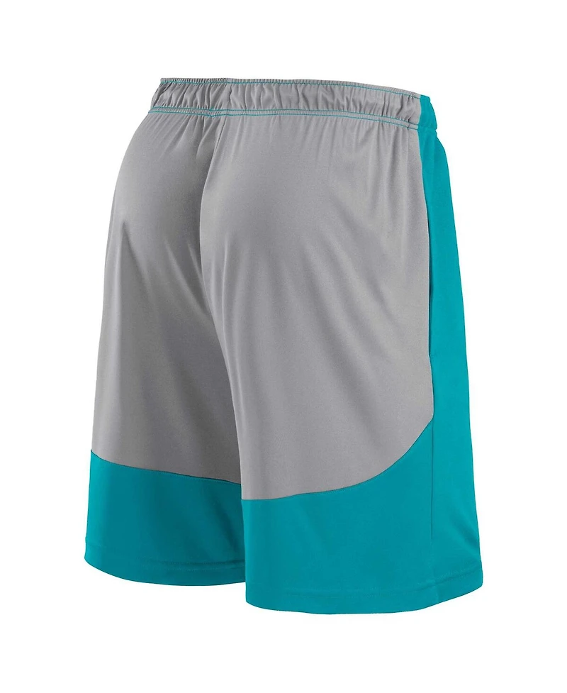 Fanatics Men's Aqua Miami Dolphins Big Tall Team Logo Shorts