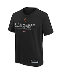 Nike Big Boys and Girls Black Las Vegas Aces Legend Practice Performance T-Shirt