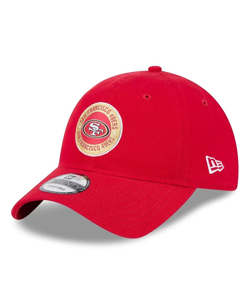 New Era Men's Scarlet San Francisco 49ers 2024 Sideline 9TWENTY Adjustable Hat