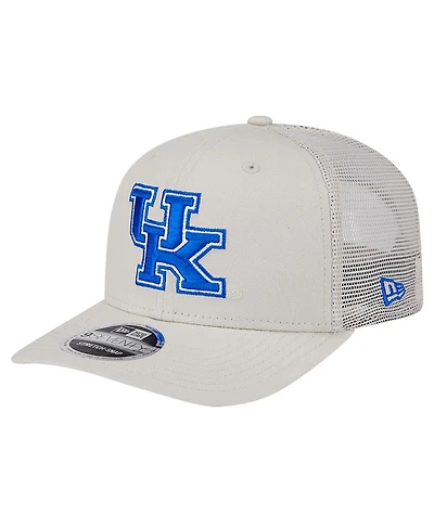 New Era Men's Stone Kentucky Wildcats Canvas 9SEVENTY Stretch-Snap Hat