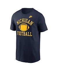 Nike Men's Navy Michigan Wolverines Legacy Football Icon T-Shirt