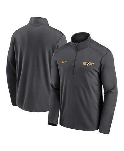 Nike Men's Anthracite Tennessee Volunteers Pacer Half-Zip Pullover Top