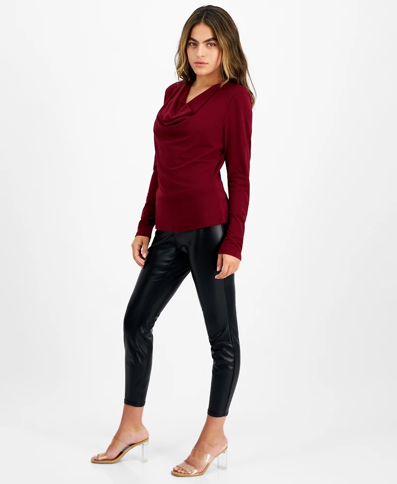 Bar Iii Women's Soft Faux-Leather Leggings, Created for Macy's