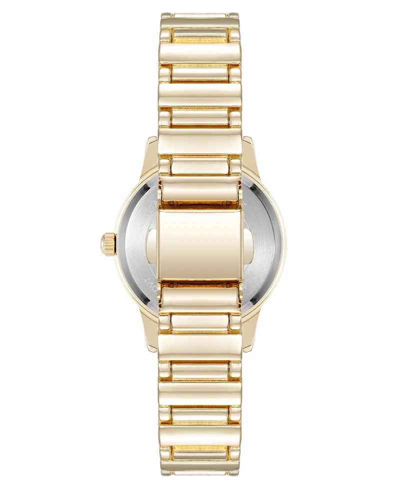 Anne Klein Women's Quartz Signature Round Roman Numeral Gold-Tone Alloy Metal Watch, 29mm