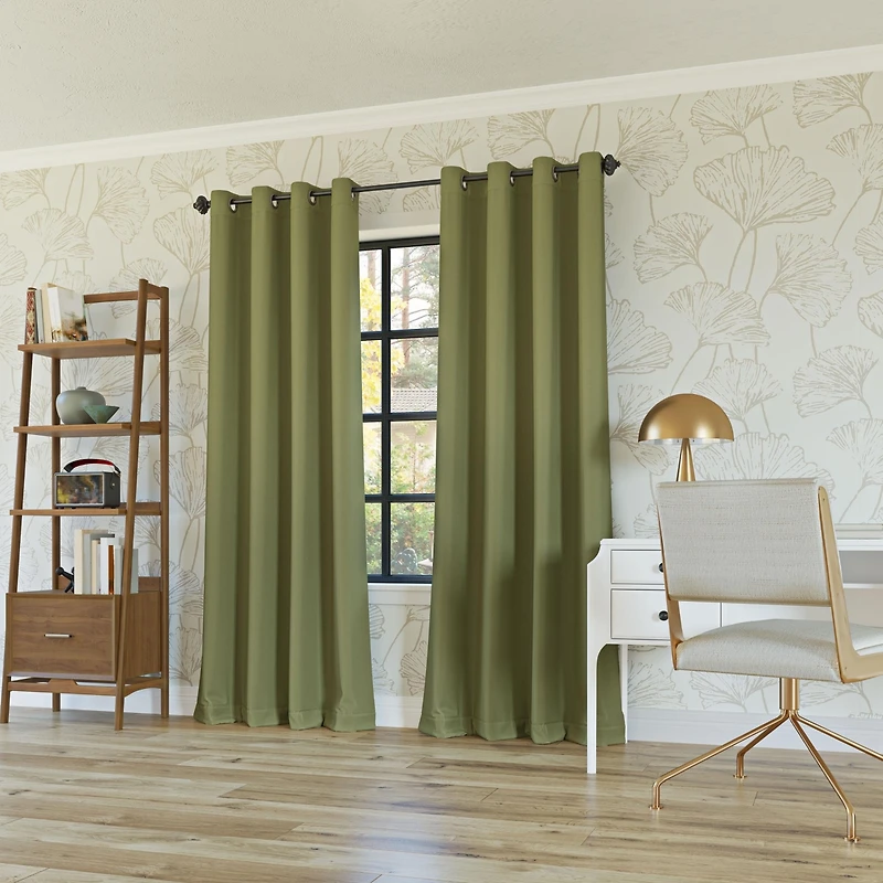 Oslo Theater Grade Extreme 100% Blackout Grommet Curtain Panel