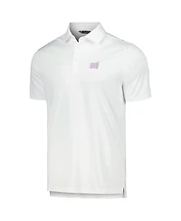 Levelwear Men's White Nhl 2023 Hockey Fights Cancer Core Logo Polo