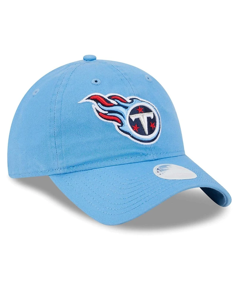 New Era Women's Light Blue Tennessee Titans Main Core Classic 2.0 9TWENTY Adjustable Hat