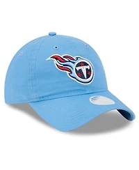New Era Women's Light Blue Tennessee Titans Main Core Classic 2.0 9TWENTY Adjustable Hat