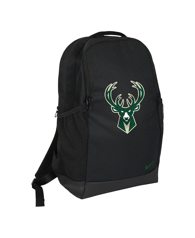 Nike Black Milwaukee Bucks Brasilia Backpack