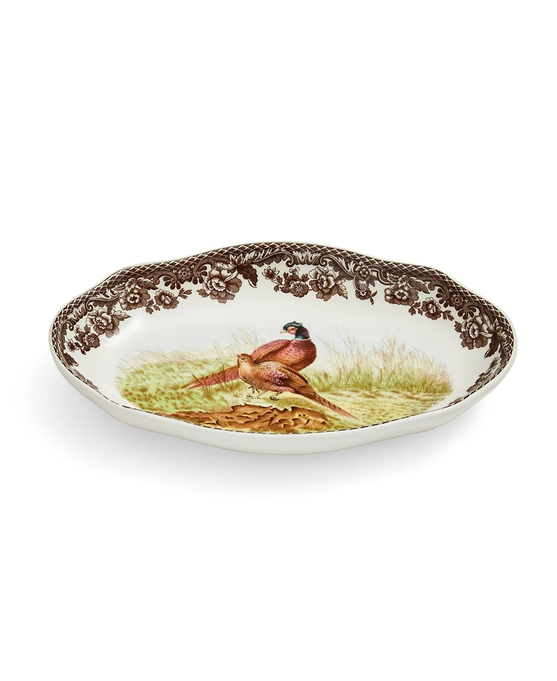 Spode Woodland Pheasant Pickle Dish, Set of 2