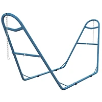 Adjustable Steel Hammock Stand for 9-14ft Hammocks in Blue