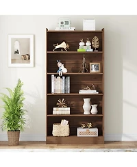 Tribesigns 78-inch Tall Bookcase, Modern 7-Tier White Library Bookshelf with Storage Shelves, Large Open Bookcases Wood Display Shelving Unit