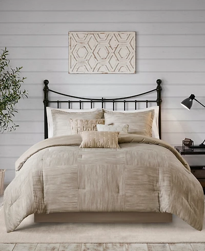 Madison Park Walter Seersucker 7-Pc. Comforter Set, California King