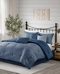 Madison Park Walter Seersucker 7-Pc. Comforter Set