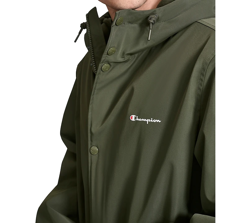Champion Men's Hooded Stadium Jacket with Fleece Lining