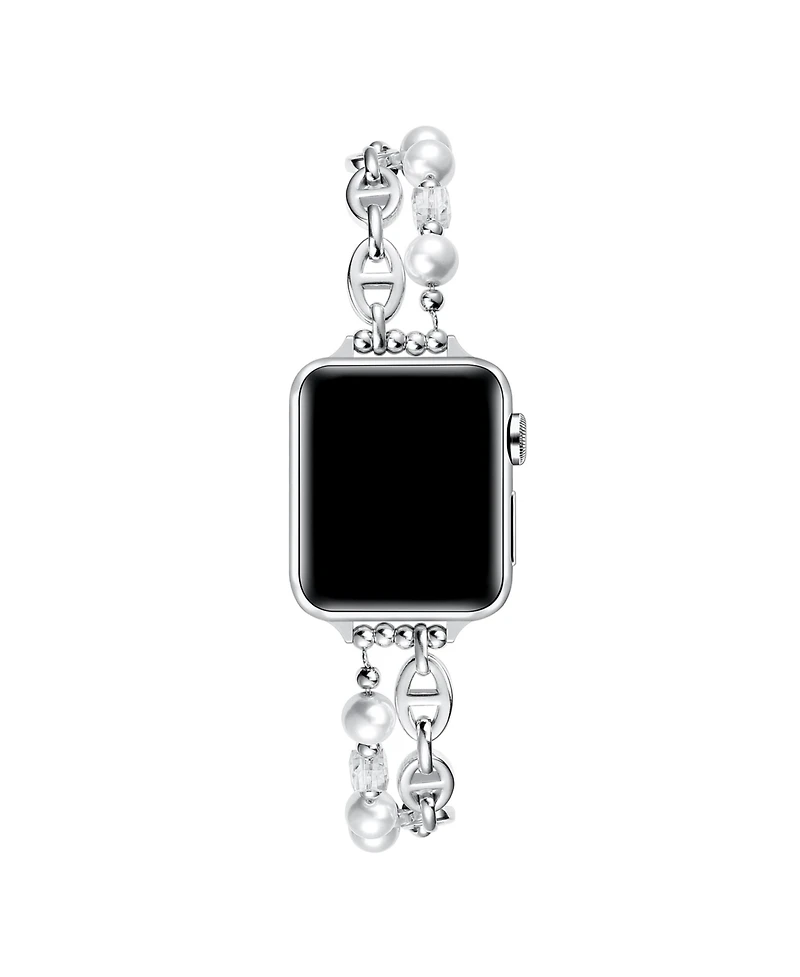 Posh Tech Luna Faux Pearl Band for Apple Watch 44,45,46,49mm